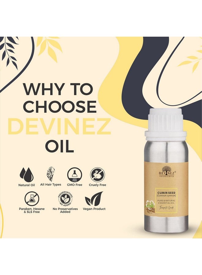 ديفينيز زيت بذور الكمون العطري من ديفينيز، نقي 100%، طبيعي وغير مخفف، 1000 مل في زجاجة من الألومنيوم المؤكسد - Image 3