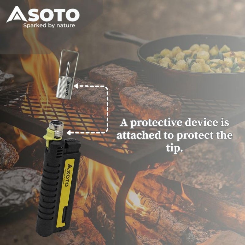 SOTO Butane Refill Adapter for Canisters, Pocket Torch Butane Gas Filling Adaptor for Camping or Backpacking Stove, Easy to Use for Camping, Hiking, or Cooking Outdoors - Image 3