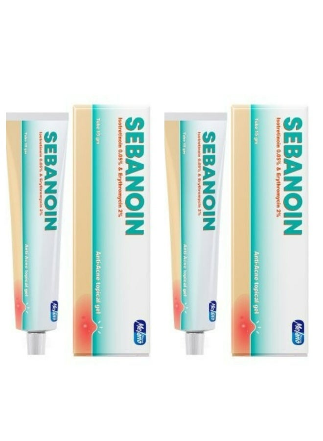 MELANO Sebanoin gel Anti Acne 15 gm × 2 pack