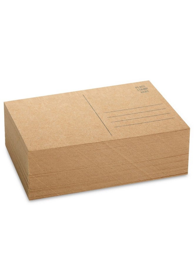 Sustainable Greetings 100 Pack Bulk Kraft Paper Blank Postcards For Mailing Wedding Diy Arts And Crafts 350Gsm (4 X 6 In) - Image 4