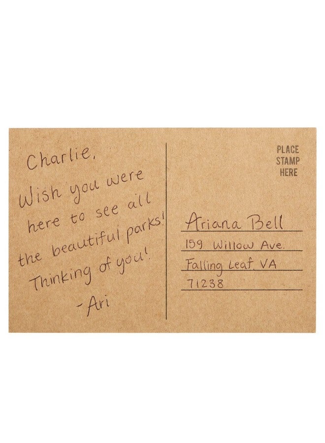 Sustainable Greetings 100 Pack Bulk Kraft Paper Blank Postcards For Mailing Wedding Diy Arts And Crafts 350Gsm (4 X 6 In) - Image 5