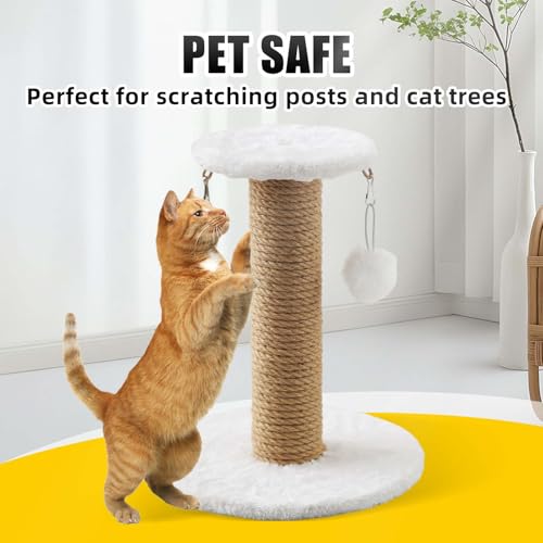 Radix Rope Natural Jute Twine, 8MM x 50FT Jute Rope Roll, Heavy Duty Thick Twine for Cat Scratching Post, Bundling, Gardening and DIY Crafts - Image 5