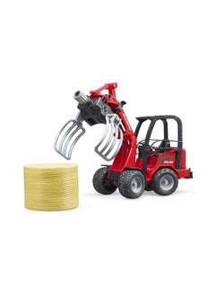 Bruder Schaeffer Compact Loader 2034 W Bale Gripper And Bale  - Image 5