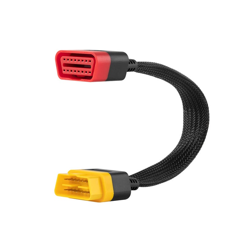 LAUNCH OBD2 Extension Cable Full 16Pin Male to Female OBDII Extend Cable for Car OBD Diagnostic Extender Cord Connector Reinforced Nylon Material 36CM12FT