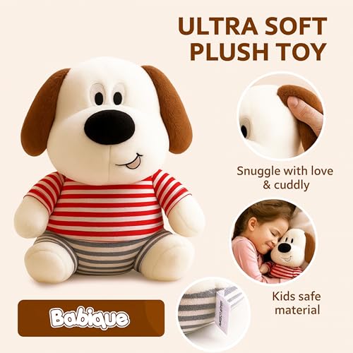 Babique Woofy Dog Stuffed Plush Animal Soft Toys | Teddy Bear | Ideal for Birthdays & Special Occasions Girls/Boys, Baby Kids - 32 cm (Multi Color) - Image 3