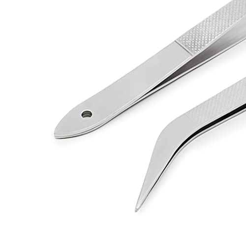 Dritz 918 Serger Tweezers, Silver, 5 inches - Image 2