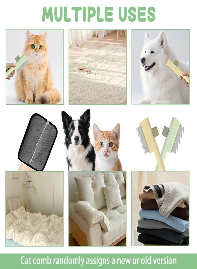 BADAO 1 PCS Pet Hair Removal Glove w/ 2PCS Pet Combs,Electrostatic Gloves for Cats&Dogs Flea Comb,Dog Comb,Cat Comb,Brush for Shedding,Reusable Animal Fur Removal Tool for Couch,Furniture,Carpet,Curtain - Image 5