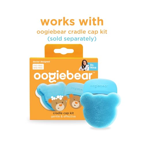 oogiebear Cradle Cap Sponge Replacement Set - Gentle & Effective Baby Scalp Care, Soft Sponge Refills for Cradle Cap Brush, 0+ Months, 2-Pack - Image 2