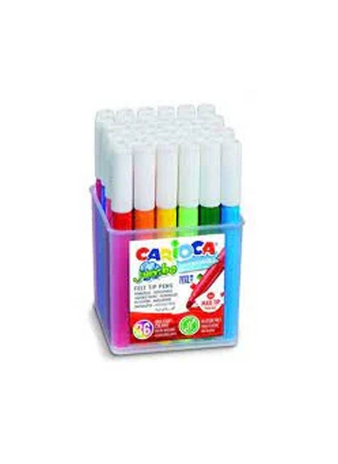 carioca Stand Flowmaster Jumbo 36 Pcs Multicolour 