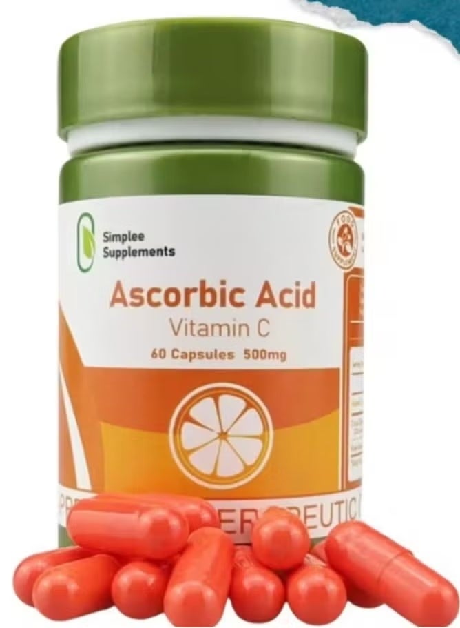 Simplee Supplements Simplee Ascorbic Acid/Vitamin C Capsule Supplement - Image 1