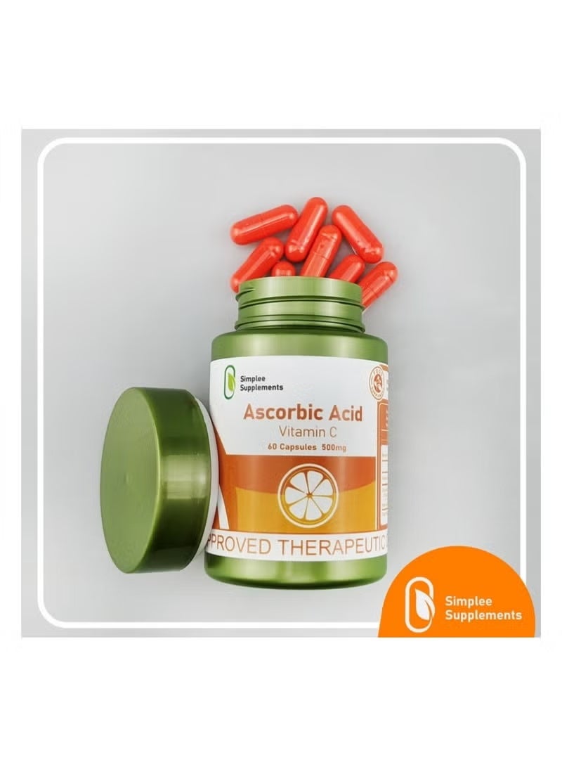Simplee Supplements Simplee Ascorbic Acid/Vitamin C Capsule Supplement - Image 3