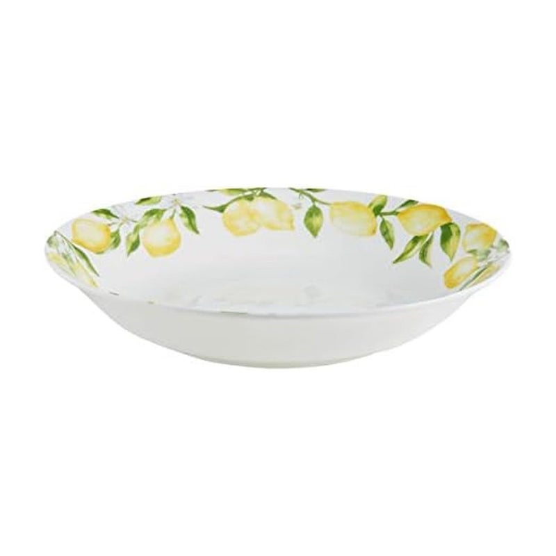 Mikasa Lemons Bone China Lightweight Chip Resistant Serving Bowl, 10-Inch, Multicolored - Image 3