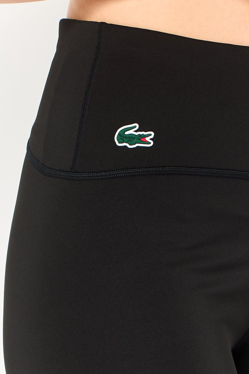 LACOSTE Women Tight Fit Outdoor Leggings, Black - Image 2