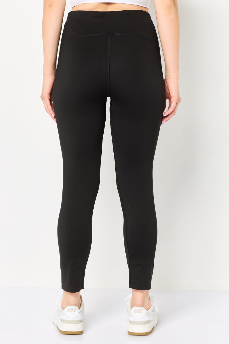 LACOSTE Women Tight Fit Outdoor Leggings, Black - Image 3