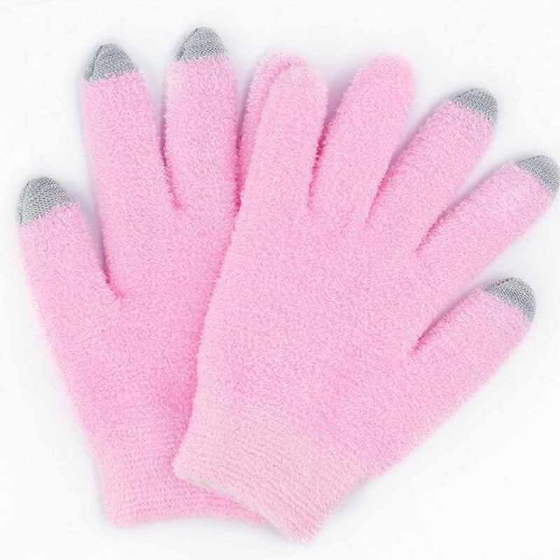 2 Pairs Moisturizing Gel Touchscreen Gloves for Dry Cracked Hands Spa Skin Care Gloves Hand Beauty Supply - Image 4