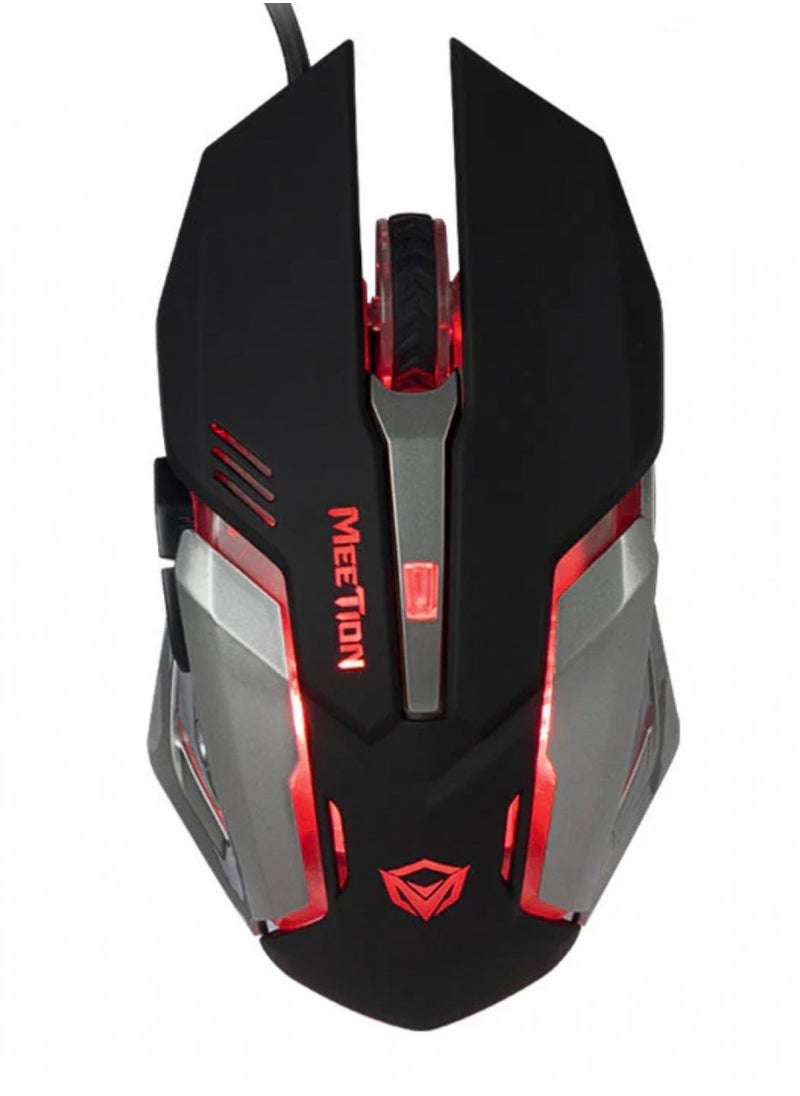 Generic Meetion MT-M915 Backlit Otical Gaming USB Mouse-Black  - Image 1