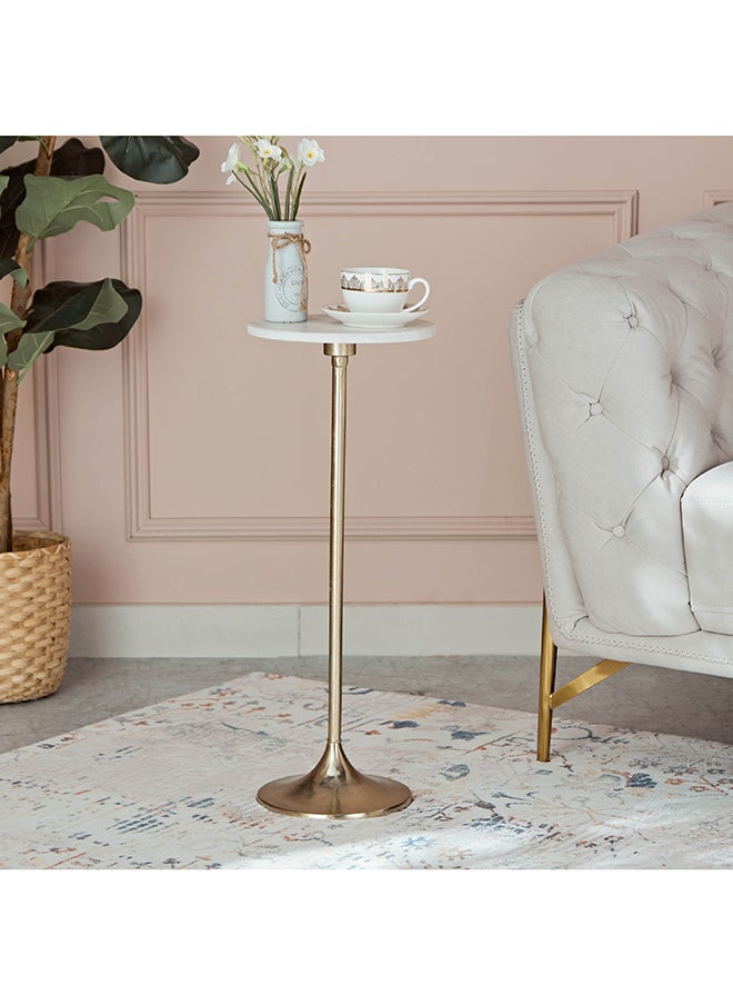 Home Box Hanzo Marble Top Accent End Table 26 x 68 x 26 cm  - Image 1