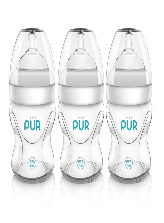 بور عبوة Pur 3pk Advanced Plus ذات عنق عريض 5 أونصة/150 مل. - Image 1