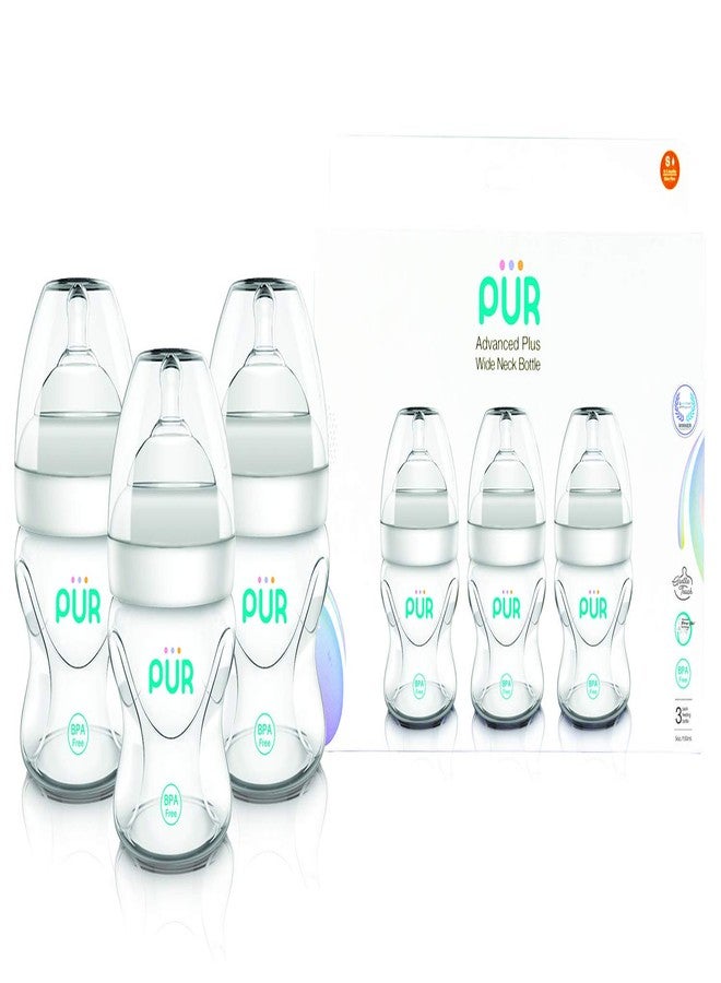 بور عبوة Pur 3pk Advanced Plus ذات عنق عريض 5 أونصة/150 مل. - Image 3