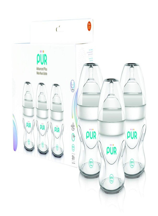 بور عبوة Pur 3pk Advanced Plus ذات عنق عريض 5 أونصة/150 مل. - Image 2