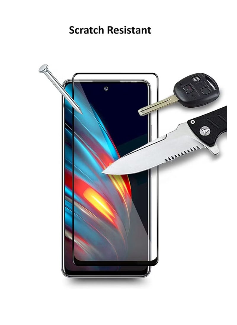 Generic - Tecno Pova 2 Screen Protector - Edge to Edge Tempered Glass Screen Protector - Black, High Transparency, Delicate Touch, Anti-Explosion, Smooth Arc Edges, Easy Installation. - Image 1