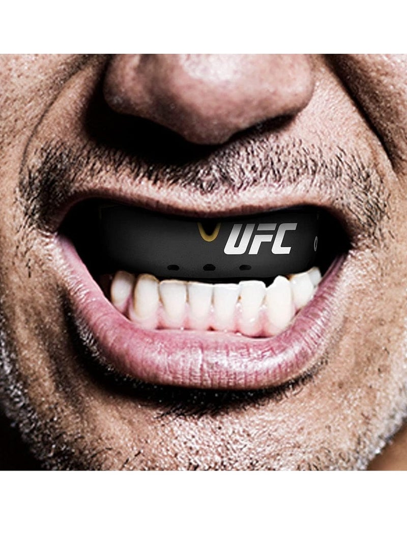 OPRO Self-Fit UFC full pack Junior Gold Mouthguard - Black Metal/Gold - Image 5