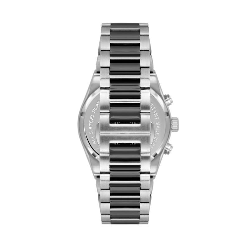 دانيل كلاين ساعة رجالية ستانلس ستيل | هيكل من سبيكة فضية وسوداء | تناظري | قرص أسود دائري منقوش | حركة كوارتز يابانية | حصرية | مقاومة للماء حتى عمق 50 مترًا - Image 3