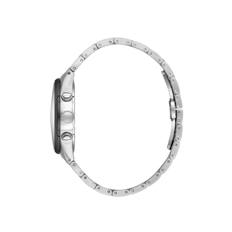 دانيل كلاين ساعة رجالية ستانلس ستيل | هيكل من سبيكة فضية وسوداء | تناظري | قرص أسود دائري منقوش | حركة كوارتز يابانية | حصرية | مقاومة للماء حتى عمق 50 مترًا - Image 2