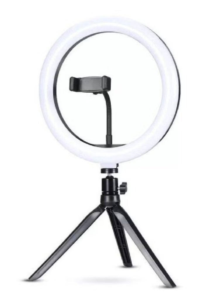 Generic MJ33 RGB LED Soft Ring Light With Phone Holder USB Plug 360 Degree Rotation Adjustable Angle And Stand For Vlogging Live Streaming And Photography  - Image 2