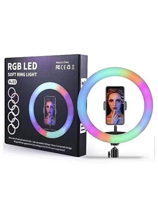 MJ33 RGB LED Soft Ring Light With Phone Holder USB Plug 360 Degree Rotation Adjustable Angle And Stand For Vlogging Live Streaming And Photography - pzsku/ZF6139CAADC0033D149ADZ/45/1750072202/356189ab-c02e-4a71-8705-652a77ec260c