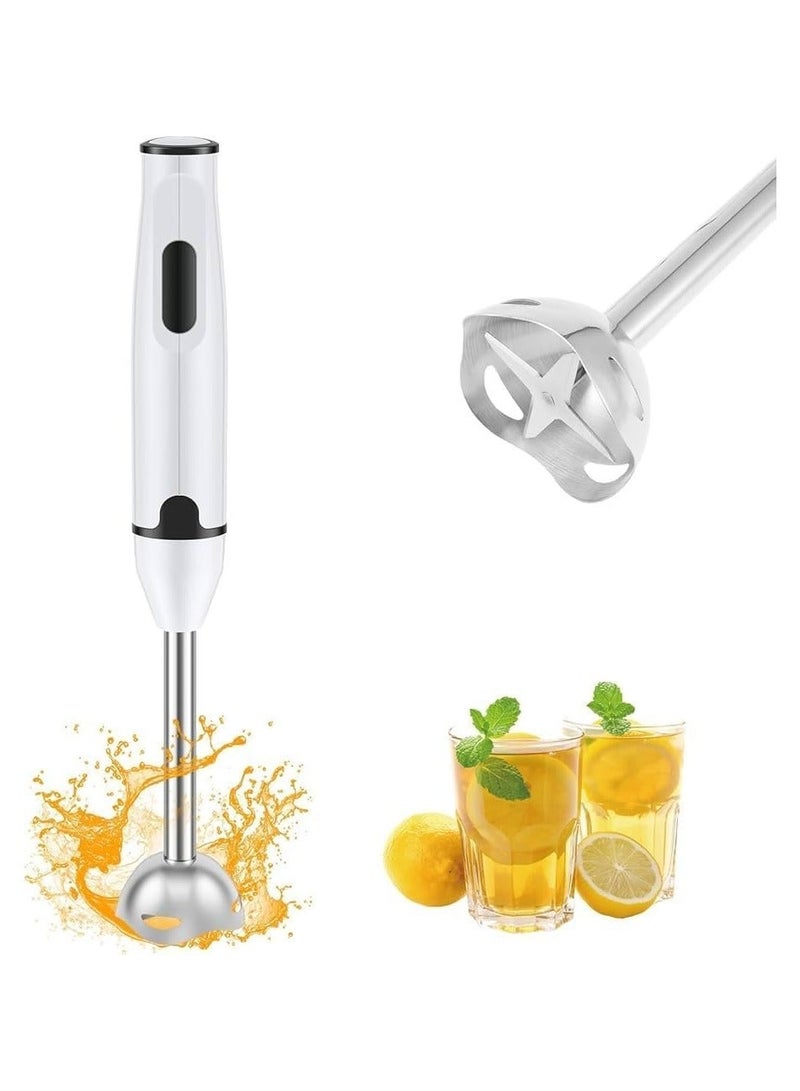 دينكس خلاط يدوي كهربائي بقوة 400 واط مع شفرات من الفولاذ المقاوم للصدأ، خلاط يدوي محمول بمقبض، يُستخدم في الخلط والهرس والخفق وخلط الحساء والعصائر والصلصات والمزيد، DX2023 - Image 2