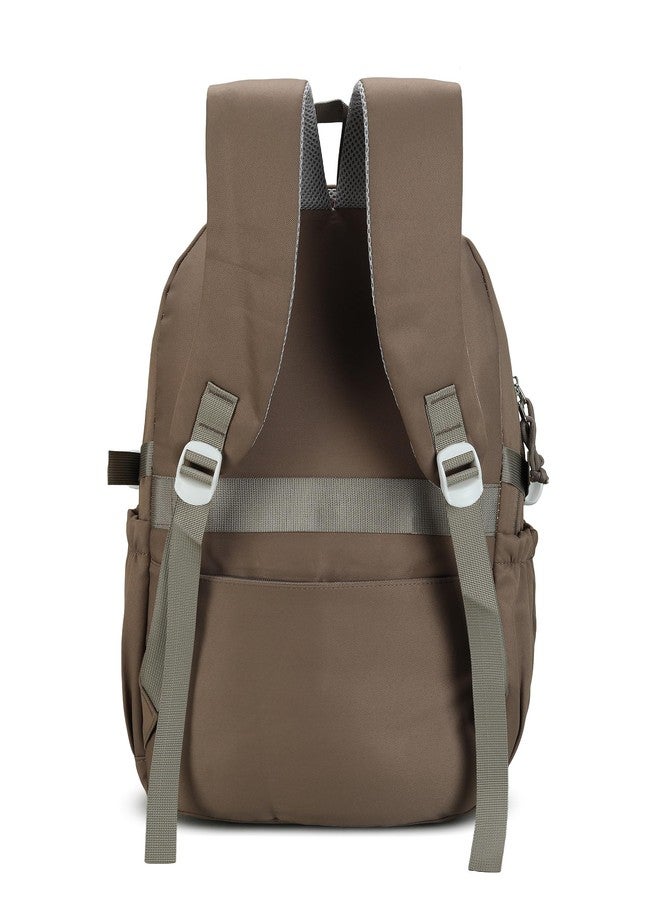 PRANIJ Large 18 Inch Laptop Backpack for Students | School & College Bag with Adjustable Straps | Water-Resistant Daypack for Teens, Tuition Classes, Picnic, Outdoor Camping (Vintage Brown) - Image 4