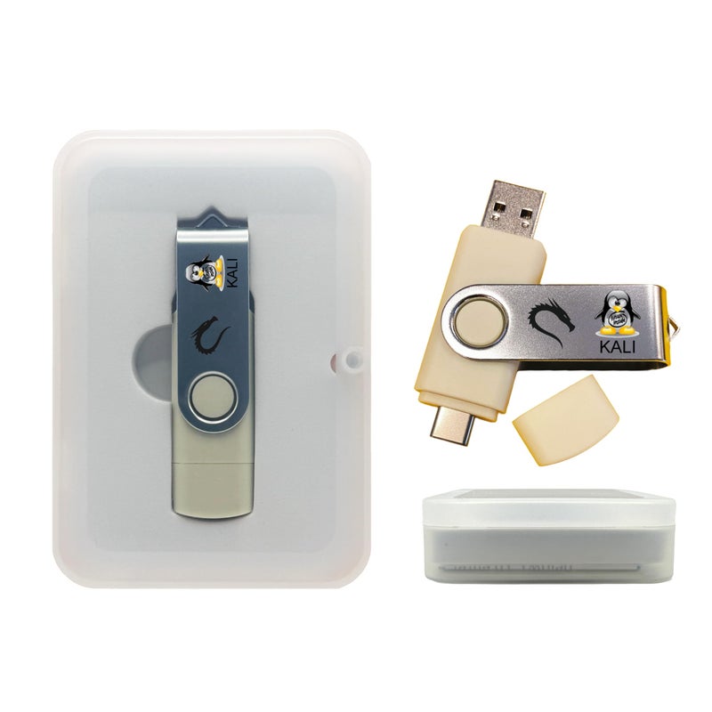 TECH STORE ON Kali Linux Bootable USB Flash Drive for PC â€“ Cybersecurity & Ethical Hacking Operating System â€“ Run Live or Install (amd64 + arm64) Full Penetration Testing Toolkit with 600+ Security Tools - Image 1