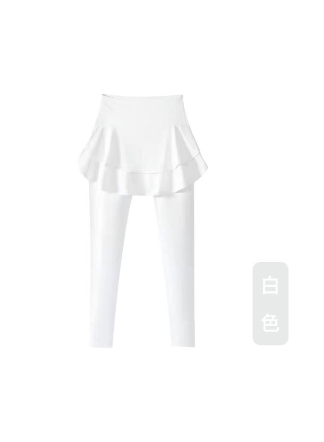 Children's Sports Pants Fake Two-piece Ice Sunscreen Skin-friendly Yoga Pants Sunscreen Quick-dry Outdoor Sports Pants - Image 1
