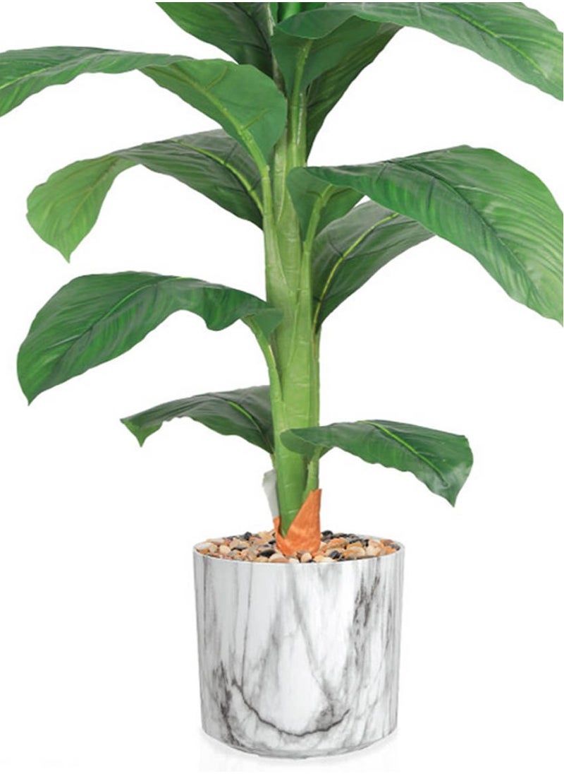 co arma Artificial tree similar to soft banana leaves with a natural feel  110 cm high  - Image 3