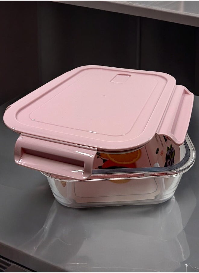 YOLO - Yolo Airtight Borosilicate Glass Food Container Set of 2 Pieces with Size 1520ml each - Image 1