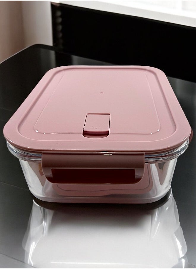 YOLO - Yolo Airtight Borosilicate Glass Food Container Set of 2 Pieces with Size 1520ml each - Image 1