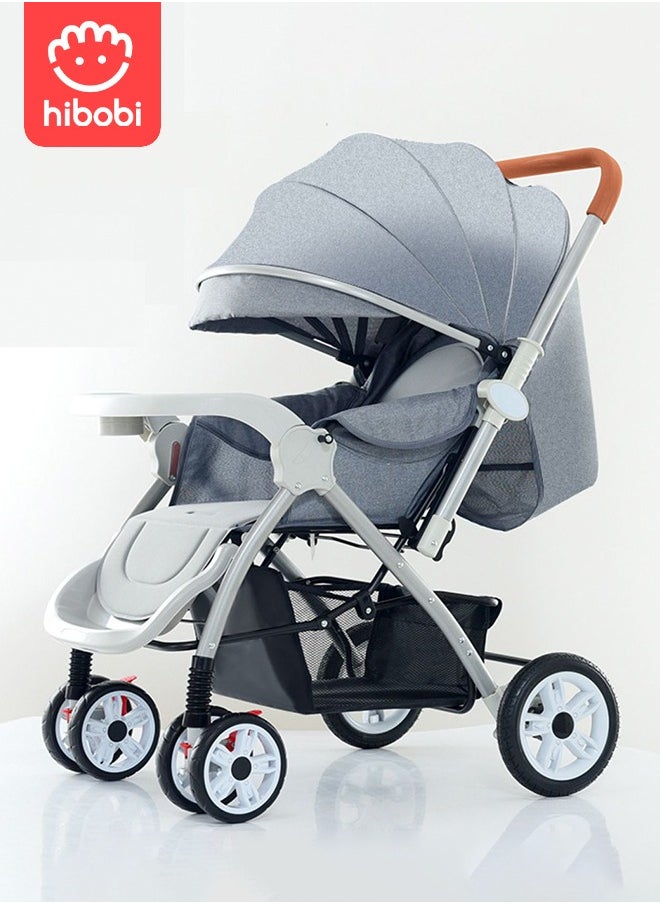 Foldable Sitting And Lying Four-Wheel Shock-Absorbing Baby Single Stroller-Gray - pzsku/ZF6141B4B9D204395D21FZ/45/_/1734080629/a20d2fbf-55f7-4561-985e-768f4b12a8dd