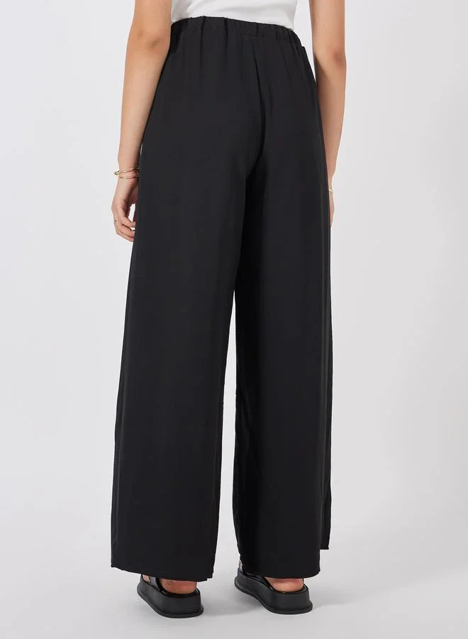 Styli High Rise Wide Leg Pants