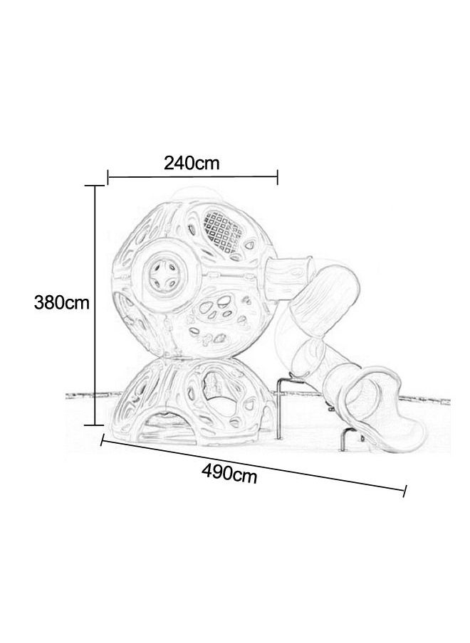 Preschool Molecular Children's Climbing Frame Playground With Plastic Tube Slide - pzsku/ZF6141C903E222809CDF8Z/45/_/1687507972/b3104f35-ce57-4a71-b87c-52acbfe80ba2
