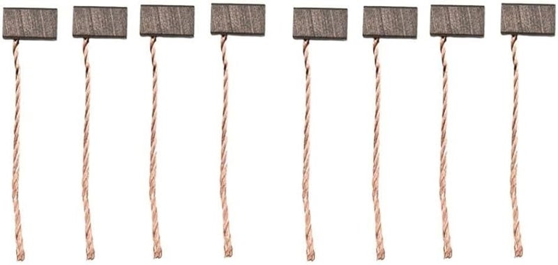 8Pcs Carbon Brush 6x6x10mm Replacement Set for Electric Motor Blower Fan Wiper - Image 1