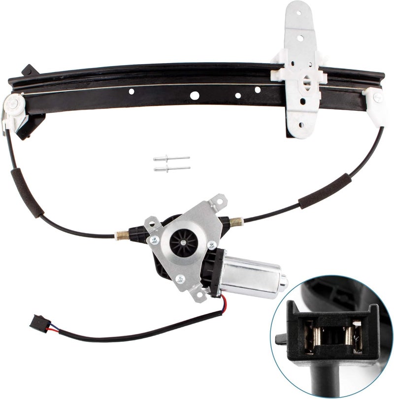 BOXI Rear Left Driver Side Power Window Regulator with Motor for Ford Crown Victoria, Mercury Grand Marquis, and Marauder - Image 2
