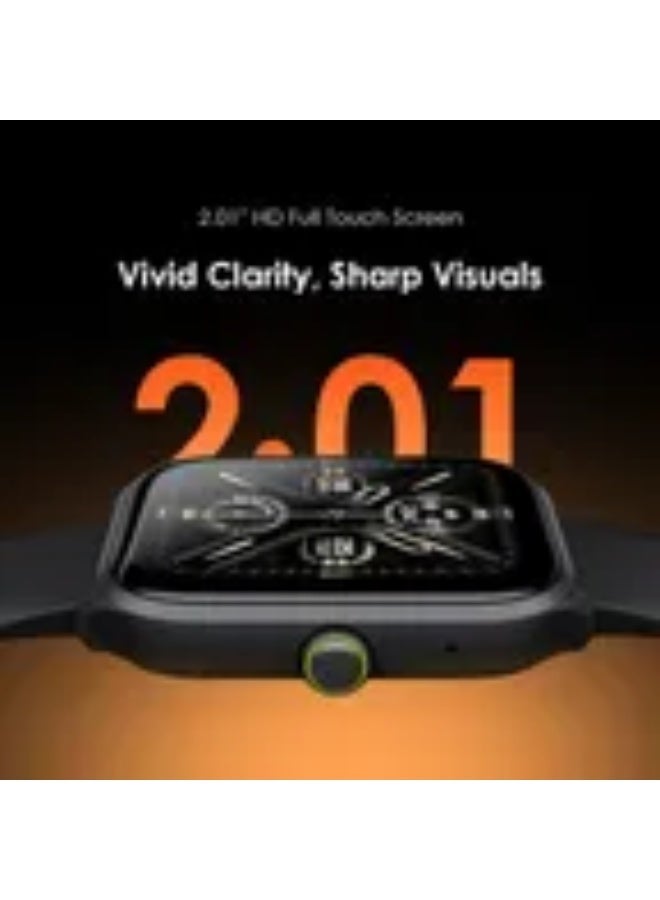 Oraimo 300 mAh oraimo Watch 5 Lite Smart Watch - 2.01" HD Screen, HD Bluetooth Calling, AI-Generated Watch Faces, IP68 Dust & Water Resistance - Black. black - Image 2