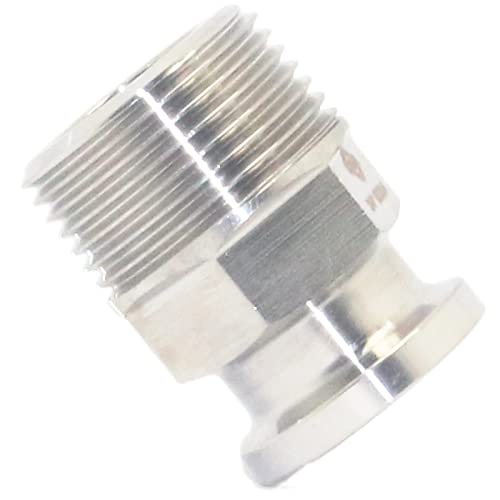 QiiMii 3/4" Tri Clamp Adapter to 3/4" MNPT Thread Ferrule Hexagonal Sanitary Pipe Fitting - Image 4