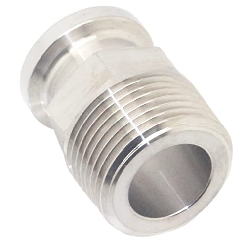 QiiMii 3/4" Tri Clamp Adapter to 3/4" MNPT Thread Ferrule Hexagonal Sanitary Pipe Fitting - Image 3