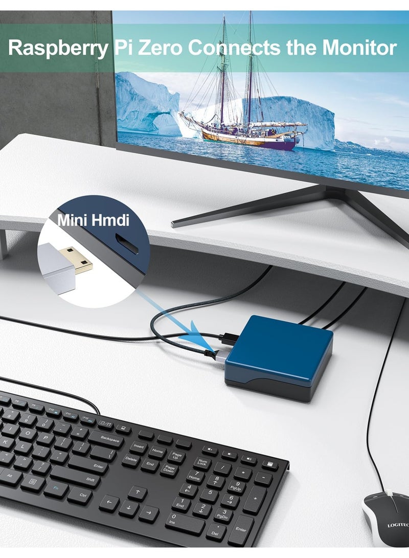 fantasize كابل Mini HDMI إلى HDMI بطول 6.5 قدم، كابل عالي السرعة لتوصيل الأجهزة مثل الكاميرات والشاشات والتلفزيونات وأجهزة العرض واللابتوبات – كابل محول متين وسهل الاستخدام - Image 4