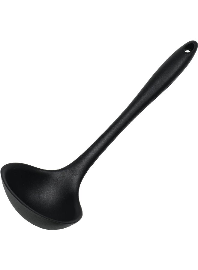 شيف كرافت مغرفة مصنوعة من السيليكون متوافقة مع غسالة الصحون بلون أسود 7.62 x 8.89 x 28.58 سم 13660 - Image 1