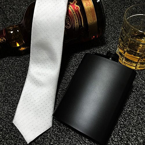 IDALIO Hip Flask for Liquor 8 Ounce Stainless Steel (Black, 8 Oz - Big Funnel) - Image 5