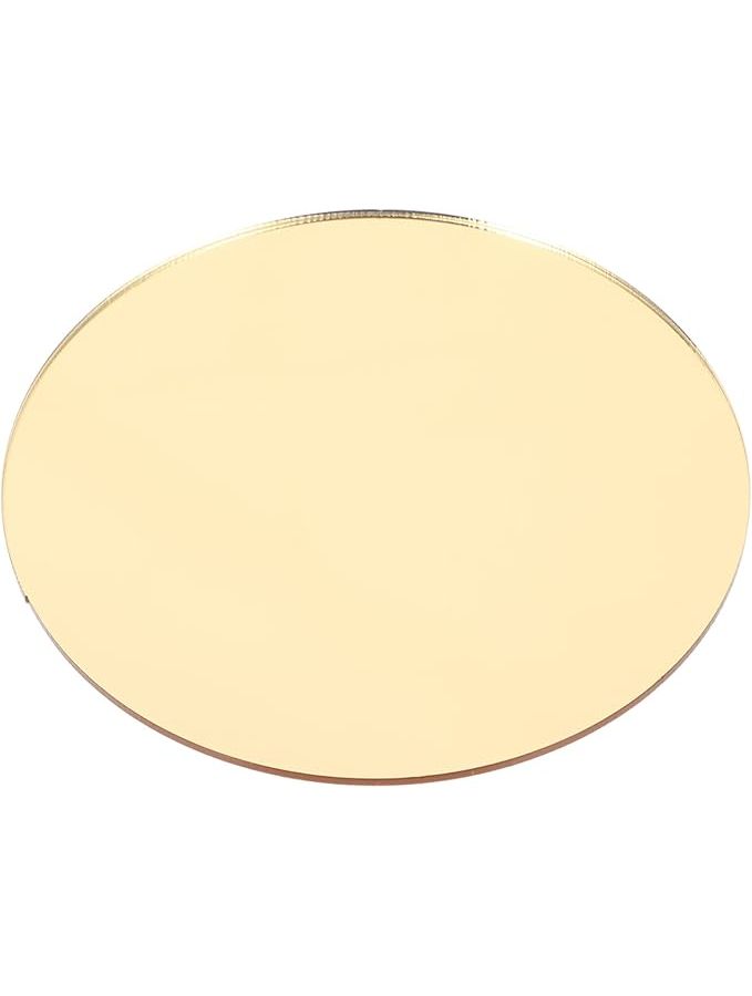 Gold Acrylic Mirror Tray Reflective Photography Prop for Tables Displays Aromatherapy Beauty Products Creative Photo Shoots - Image 1