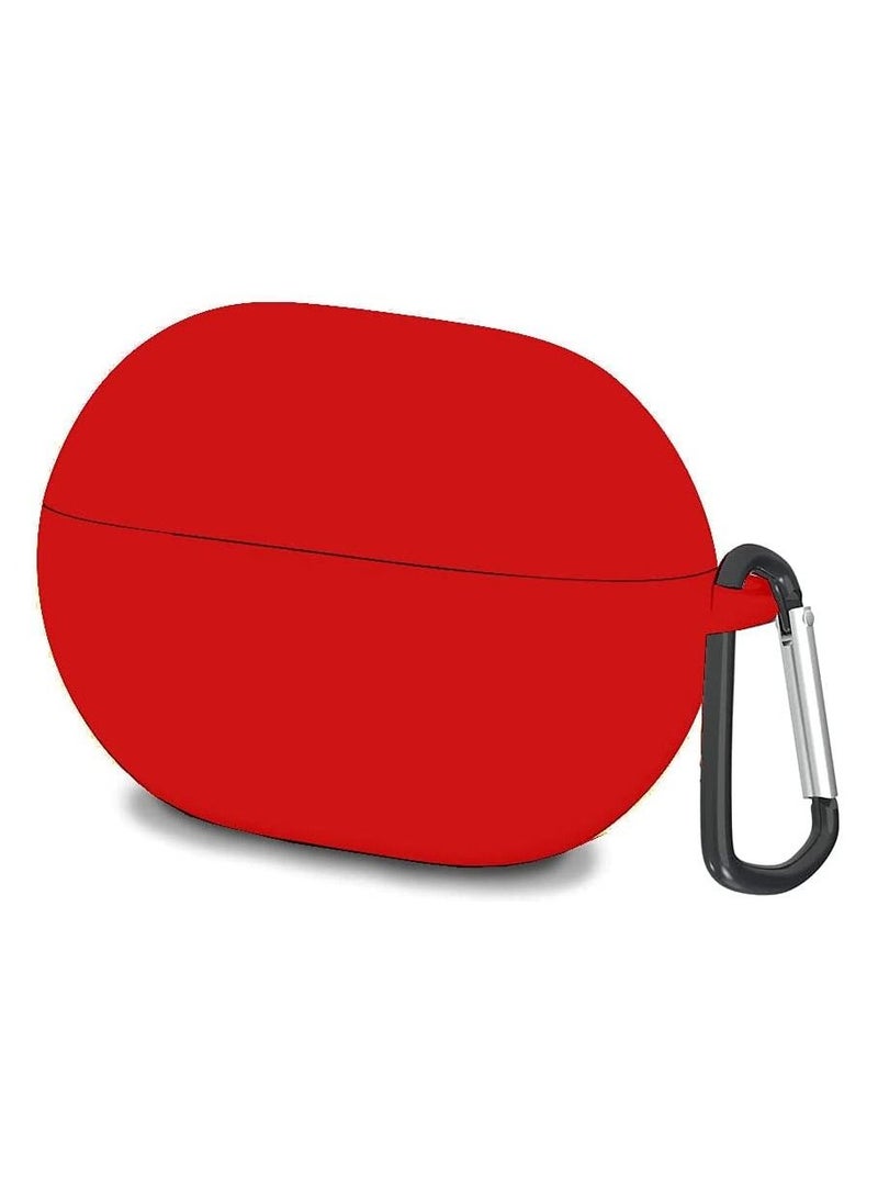 Silicone Case Cover for Huawei FreeBuds 4 with Carabiner and Charging Port Accessibility anti shock, full protection - Image 1